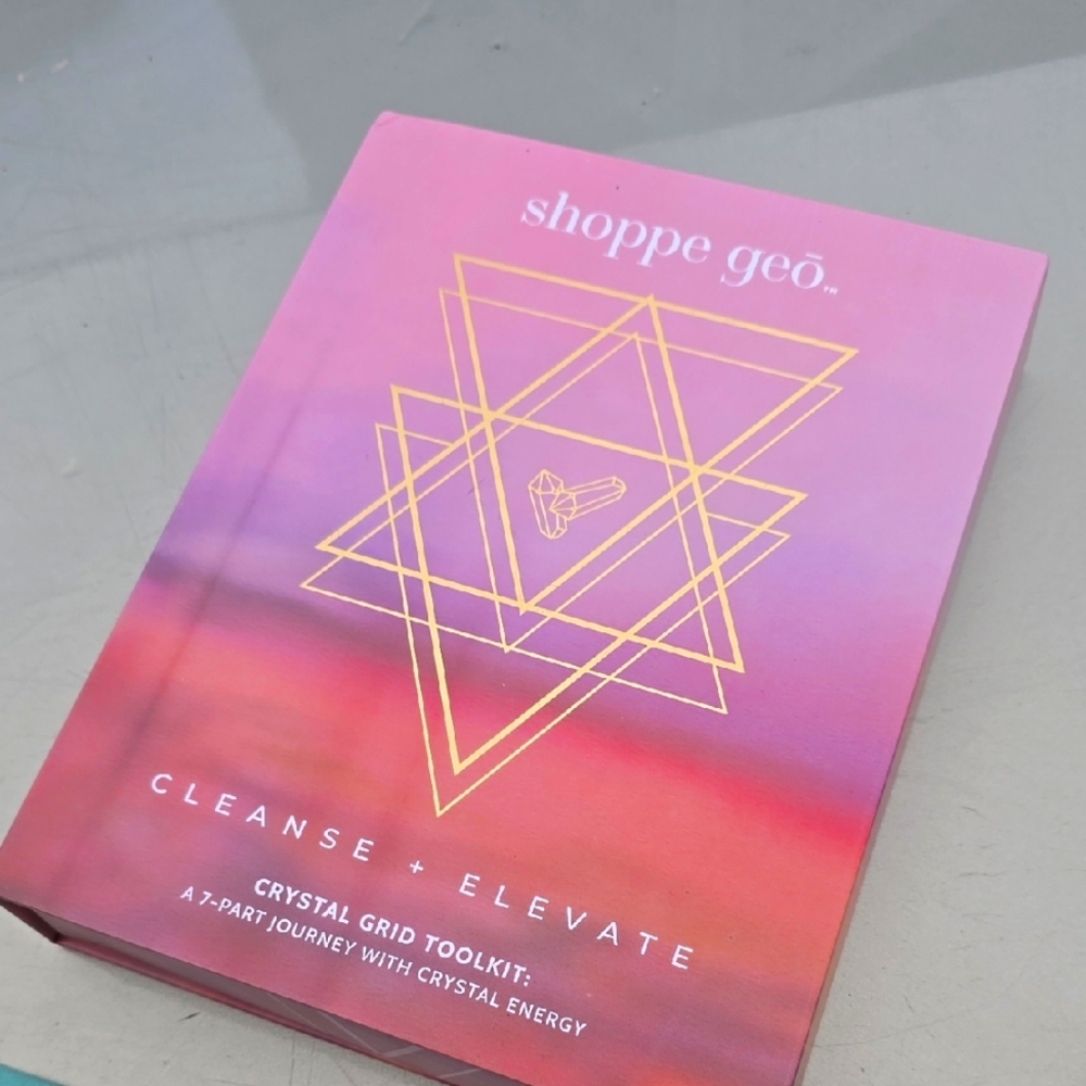 Crystal Energy Grid Toolkit 7 Part Journey CLEANSE +  ELEVATE NEW AGE Gift BOXED